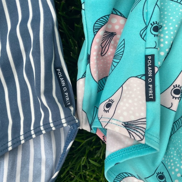 Two size 4-6 (110/116 cm) Polarn o. Pyret swim suits - Picture 2 of 4